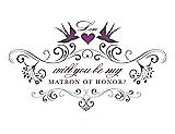 Front View Thumbnail - Smashing & Orchid Will You Be My Matron of Honor Card - Classic