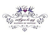 Front View Thumbnail - Tahiti & Orchid Will You Be My Matron of Honor Card - Classic