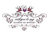 Front View Thumbnail - Tea Rose & Orchid Will You Be My Matron of Honor Card - Classic