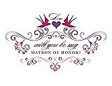 Front View Thumbnail - Tutti Frutti & Orchid Will You Be My Matron of Honor Card - Classic