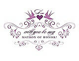 Front View Thumbnail - Tulip & Orchid Will You Be My Matron of Honor Card - Classic