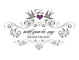 Front View Thumbnail - Cathedral & Orchid Will You Be My Bridesmaid Card - Classic