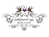 Front View Thumbnail - Cinnamon & Orchid Will You Be My Bridesmaid Card - Classic