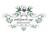 Front View Thumbnail - Juniper & Orchid Will You Be My Bridesmaid Card - Classic