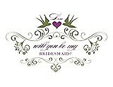 Front View Thumbnail - Olive & Orchid Will You Be My Bridesmaid Card - Classic