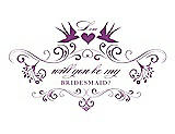 Front View Thumbnail - Orchid & Orchid Will You Be My Bridesmaid Card - Classic