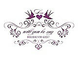 Front View Thumbnail - Paradise & Orchid Will You Be My Bridesmaid Card - Classic