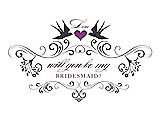 Front View Thumbnail - Stormy & Orchid Will You Be My Bridesmaid Card - Classic