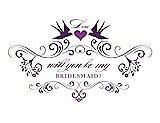 Front View Thumbnail - African Violet & Orchid Will You Be My Bridesmaid Card - Classic