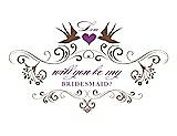 Front View Thumbnail - Almond & Orchid Will You Be My Bridesmaid Card - Classic