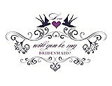 Front View Thumbnail - Amethyst & Orchid Will You Be My Bridesmaid Card - Classic