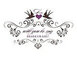 Front View Thumbnail - Brownie & Orchid Will You Be My Bridesmaid Card - Classic