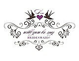 Front View Thumbnail - Drift Wood & Orchid Will You Be My Bridesmaid Card - Classic