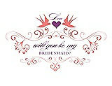 Front View Thumbnail - Ginger & Orchid Will You Be My Bridesmaid Card - Classic