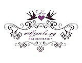 Front View Thumbnail - Italian Plum & Orchid Will You Be My Bridesmaid Card - Classic
