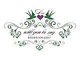 Front View Thumbnail - Ivy & Orchid Will You Be My Bridesmaid Card - Classic