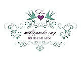Front View Thumbnail - Meadow & Orchid Will You Be My Bridesmaid Card - Classic
