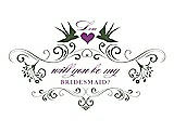 Front View Thumbnail - Moss & Orchid Will You Be My Bridesmaid Card - Classic