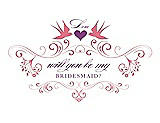 Front View Thumbnail - Nectar & Orchid Will You Be My Bridesmaid Card - Classic