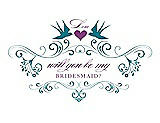 Front View Thumbnail - Niagara & Orchid Will You Be My Bridesmaid Card - Classic