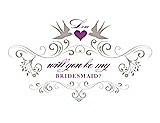 Front View Thumbnail - Pebble Beach & Orchid Will You Be My Bridesmaid Card - Classic