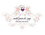 Front View Thumbnail - Primrose & Orchid Will You Be My Bridesmaid Card - Classic