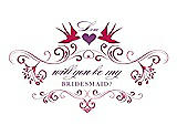 Front View Thumbnail - Posie & Orchid Will You Be My Bridesmaid Card - Classic