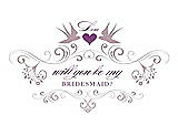 Front View Thumbnail - Quartz & Orchid Will You Be My Bridesmaid Card - Classic