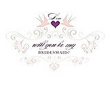 Front View Thumbnail - Rose Water & Orchid Will You Be My Bridesmaid Card - Classic