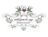 Front View Thumbnail - Sage & Orchid Will You Be My Bridesmaid Card - Classic