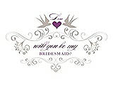 Front View Thumbnail - Sand & Orchid Will You Be My Bridesmaid Card - Classic