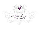 Front View Thumbnail - Starlight & Orchid Will You Be My Bridesmaid Card - Classic