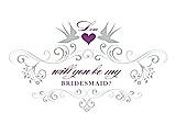 Front View Thumbnail - Sterling & Orchid Will You Be My Bridesmaid Card - Classic
