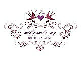 Front View Thumbnail - Tea Rose & Orchid Will You Be My Bridesmaid Card - Classic