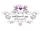 Front View Thumbnail - Tulip & Orchid Will You Be My Bridesmaid Card - Classic
