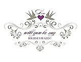 Front View Thumbnail - Twig & Orchid Will You Be My Bridesmaid Card - Classic