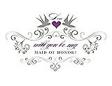 Front View Thumbnail - Cathedral & Orchid Will You Be My Maid of Honor Card - Classic