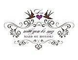 Front View Thumbnail - Cinnamon & Orchid Will You Be My Maid of Honor Card - Classic