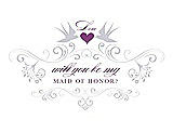 Front View Thumbnail - Dove & Orchid Will You Be My Maid of Honor Card - Classic