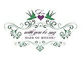 Front View Thumbnail - Juniper & Orchid Will You Be My Maid of Honor Card - Classic