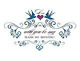 Front View Thumbnail - Lotus & Orchid Will You Be My Maid of Honor Card - Classic