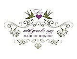 Front View Thumbnail - Olive & Orchid Will You Be My Maid of Honor Card - Classic