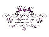 Front View Thumbnail - Orchid & Orchid Will You Be My Maid of Honor Card - Classic