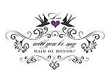 Front View Thumbnail - Stormy & Orchid Will You Be My Maid of Honor Card - Classic