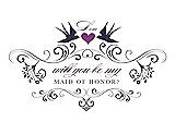 Front View Thumbnail - Violet & Orchid Will You Be My Maid of Honor Card - Classic