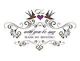 Front View Thumbnail - Almond & Orchid Will You Be My Maid of Honor Card - Classic