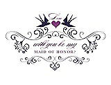 Front View Thumbnail - Amethyst & Orchid Will You Be My Maid of Honor Card - Classic