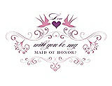 Front View Thumbnail - Begonia & Orchid Will You Be My Maid of Honor Card - Classic