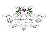 Front View Thumbnail - Clover & Orchid Will You Be My Maid of Honor Card - Classic
