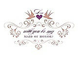 Front View Thumbnail - Fresco & Orchid Will You Be My Maid of Honor Card - Classic